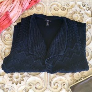 GAP NAVY OPEN FRON SWEATER VEST